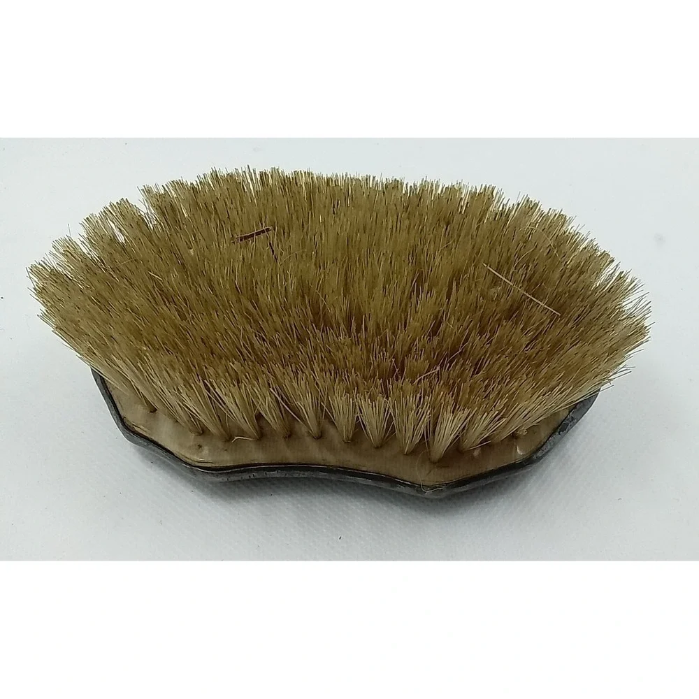 Antique‎ Art Nouveau Silver Tone Repousse Floral Monogram Vanity Clothes Brush